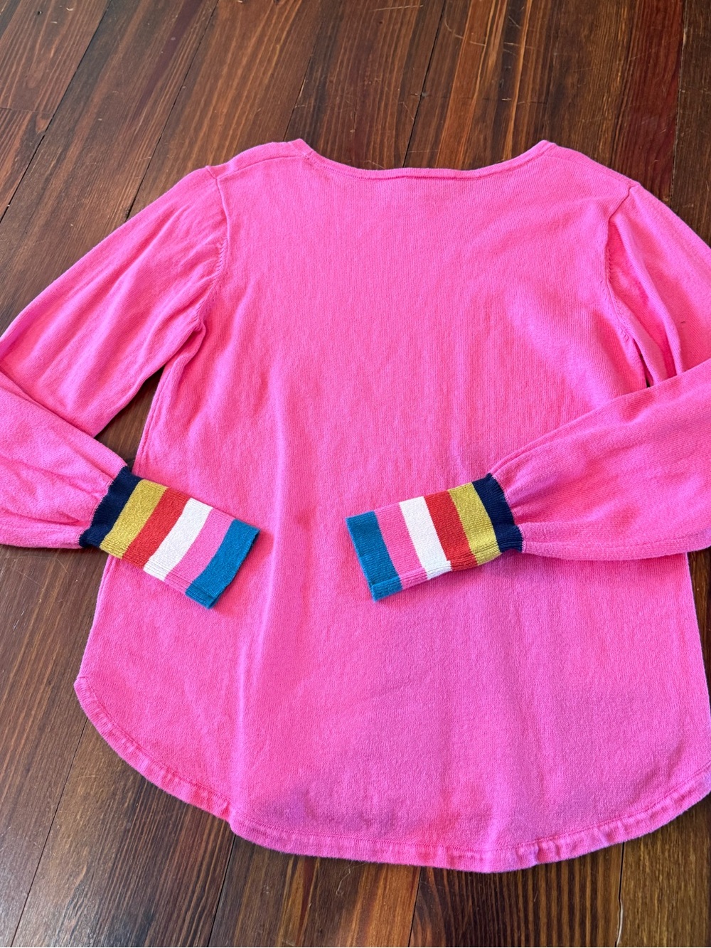 J. Society Bright Pink Crewneck Top View 2